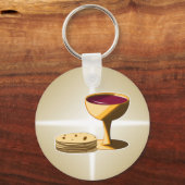 Ungesäuertes Brot und Wein Das letzte Abendessen O Schlüsselanhänger (Vorderseite)