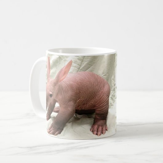 Ungeschickte Aardvark-Tasse Kaffeetasse (Vorderseite Links)