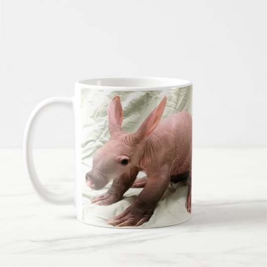 Ungeschickte Aardvark-Tasse Kaffeetasse (Links)