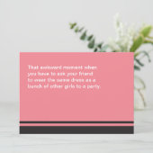 Ungeschickter Moment sind Sie meine Einladung (Stehend Vorderseite)