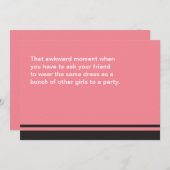 Ungeschickter Moment sind Sie meine Einladung (Vorne/Hinten)