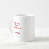 Ungeschicktes trauriges trauriges Im Kaffeetasse (Vorderseite Links)