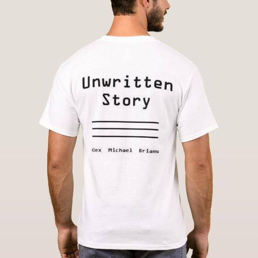 Ungeschriebene Geschichte T-Shirt (Rückseite)