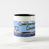 Ungeschriebene Timelinekaffee-Tasse Zweifarbige Tasse (Mittel)