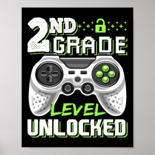 Ungesichertes Videospiel der zweiten Stufe zurück  Poster