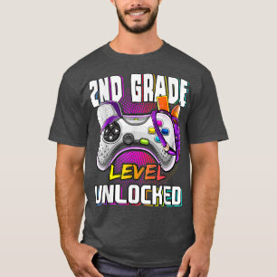 Ungesichertes Videospiel der zweiten Stufe zurück T-Shirt