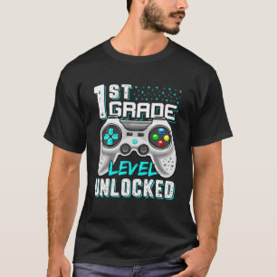 Ungesperrter Video-Gamer der 1. Klasse für Junge M T-Shirt
