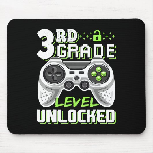 Ungesperrtes Videospiel der dritten Stufe zurück z Mousepad (Vorne)