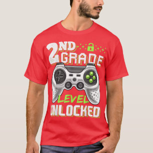 Ungesperrtes Videospiel der zweiten Stufe auf den  T-Shirt
