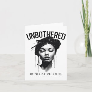Ungestört durch negative Soule Black Women Queen J Karte