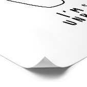 Ungestörte Katze mit Brille trinken Kaffee Poster (Ecke)