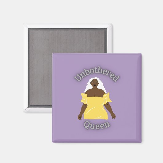 Ungestörte Königin Magnet (Vorderseite/Rückseite)