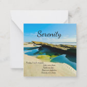 Ungestörte Ruhe am Meer Mitteilungskarte (Vorderseite)