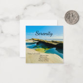 Ungestörte Ruhe am Meer Mitteilungskarte (Vorderseite/Rückseite Beispiel)