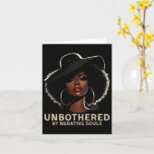 Ungestörte Sy Black Queen American Ladys Karte (Gelbe Blume)