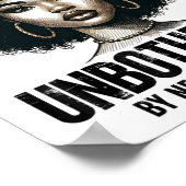 Ungestörte Sy Black Queen American Ladys Poster (Ecke)