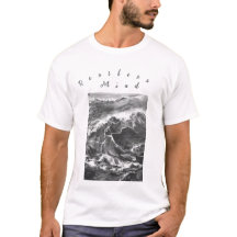 Ungestörter Geist T - Shirt im Stil des Ozeans