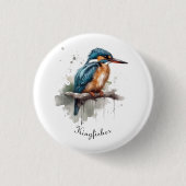 Ungestörtheit des Kingfisher, anpassbar Button (Vorderseite)