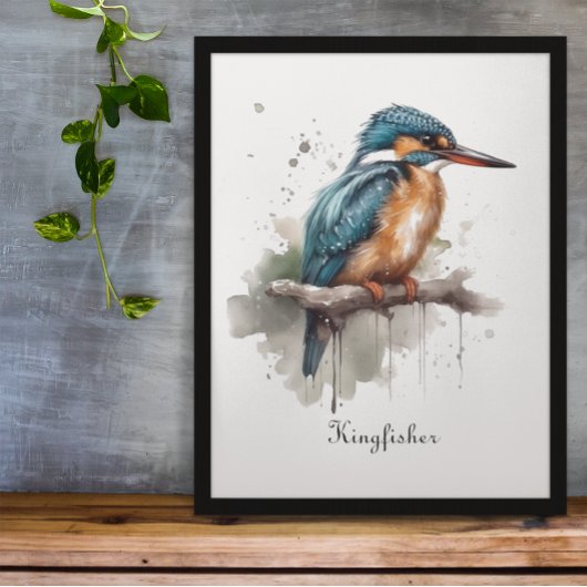 Ungestörtheit des Kingfisher, anpassbar Poster