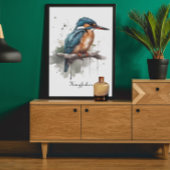 Ungestörtheit des Kingfisher, anpassbar Poster