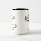 Ungestüme Affe-Kaffee-Tasse Tasse (Zentrum)