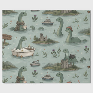 Ungetüm von Loch Ness  Geschenkpapier