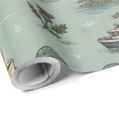 Ungetüm von Loch Ness  Geschenkpapier (Rolleneckpunkt)