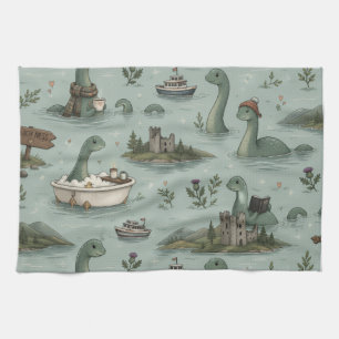 Ungetüm von Loch Ness  Geschirrtuch