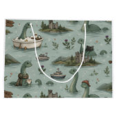 Ungetüm von Loch Ness Große Geschenktüte (Rückseite)