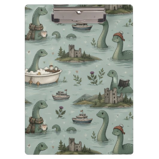 Ungetüm von Loch Ness Klemmbrett (Vorderseite)