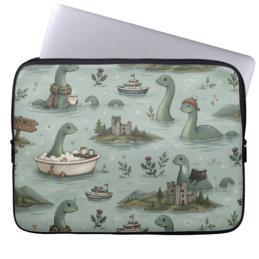 Ungetüm von Loch Ness Laptopschutzhülle (Vorderseite)
