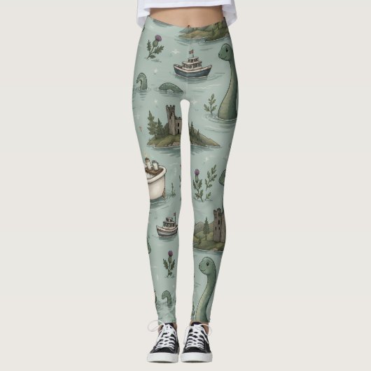 Ungetüm von Loch Ness  Leggings (Vorderseite)