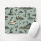 Ungetüm von Loch Ness  Mousepad (Mit Mouse)