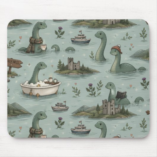 Ungetüm von Loch Ness  Mousepad (Vorne)