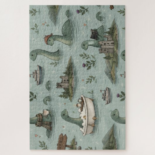 Ungetüm von Loch Ness Puzzle (Vertikal)
