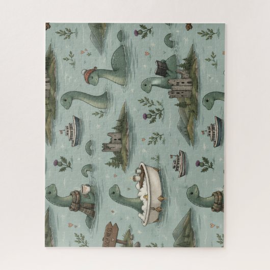 Ungetüm von Loch Ness Puzzle (Vertikal)