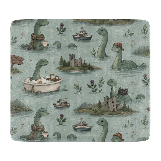 Ungetüm von Loch Ness  Schneidebrett (Vorderseite)