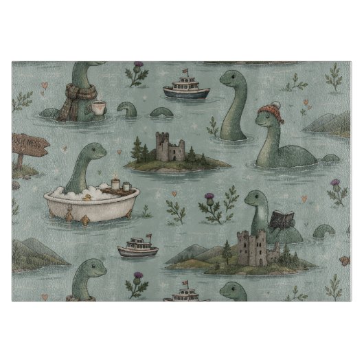 Ungetüm von Loch Ness  Schneidebrett (Vorderseite)