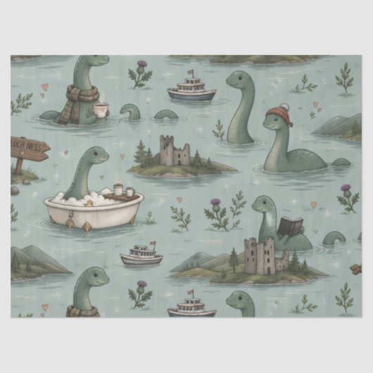 Ungetüm von Loch Ness  Seidenpapier (Vorderseite)
