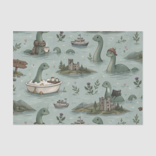 Ungetüm von Loch Ness  Seidenpapier (Vorderseite)