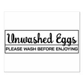 Ungewaschene Eier Bitte vor dem Genuss waschen Gummistempel (Prägung)