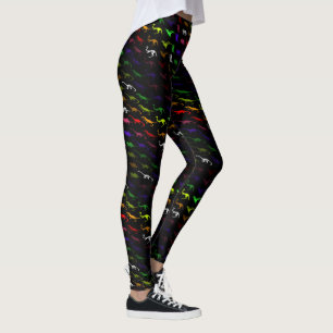 Ungewöhnlich cooler Regenbogen bunt niedlicher Di Leggings