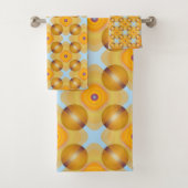 Ungewöhnlich gelb geometrisch badhandtuch set (Insitu)