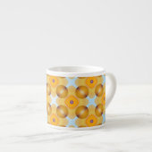 Ungewöhnlich gelb geometrisch espressotasse (Vorderseite Rechts)