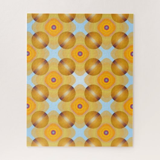 Ungewöhnlich gelb geometrisch puzzle (Vertikal)