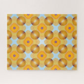 Ungewöhnlich gelb geometrisch puzzle (Horizontal)