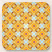 Ungewöhnlich gelb geometrisch untersetzer (Vorderseite)