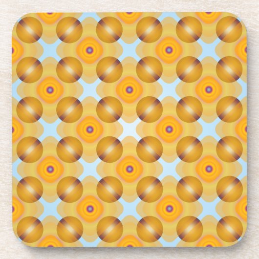 Ungewöhnlich gelb geometrisch untersetzer (Vorderseite)