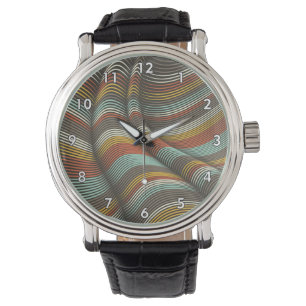 Ungewöhnlich geschwungene Flex Lines Armbanduhr