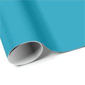 Ungewöhnlich glänzende Bondi blaues Wrapping Paper Geschenkpapier (Rolleneckpunkt)